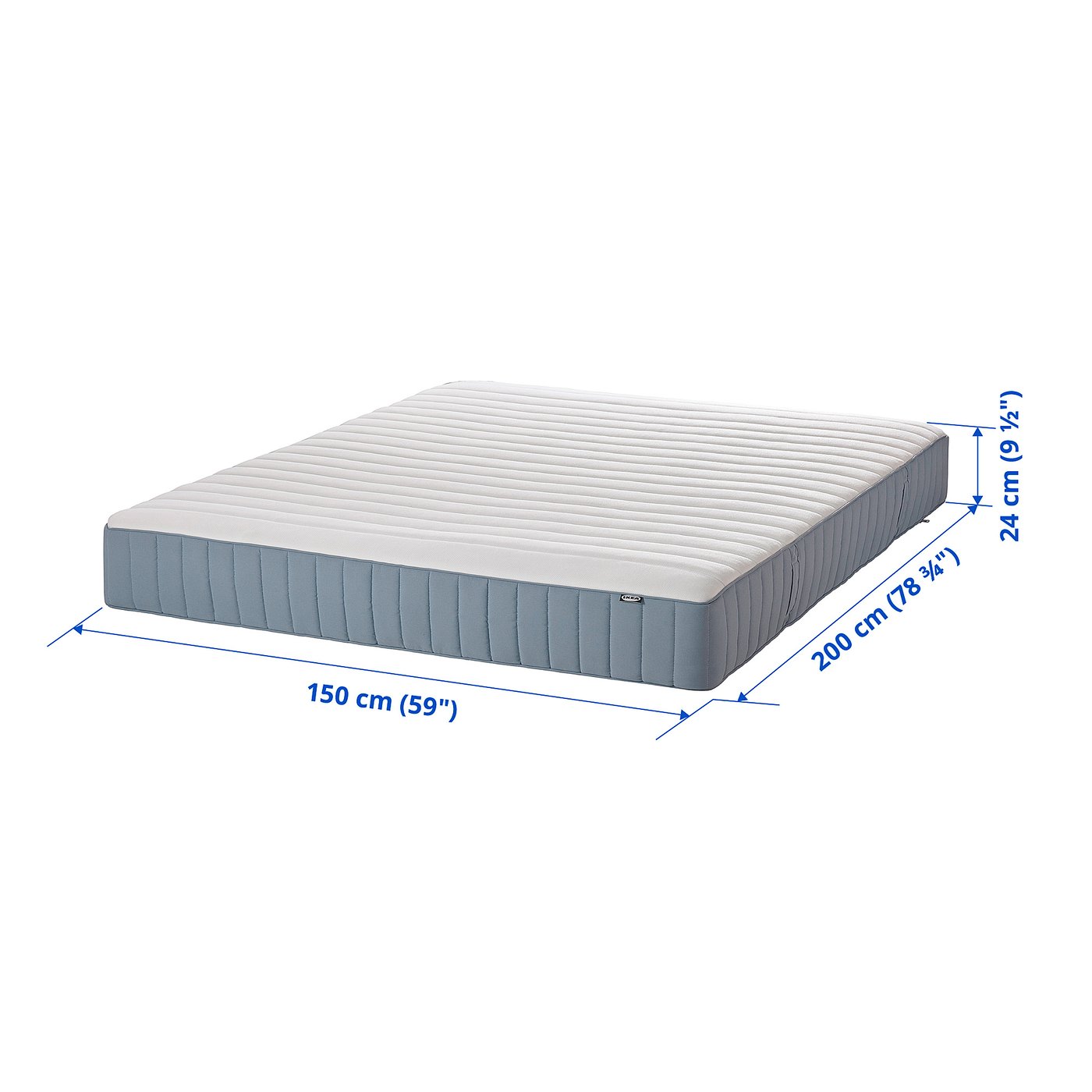 Illustration with measurements for the product: VALEVÅG.
