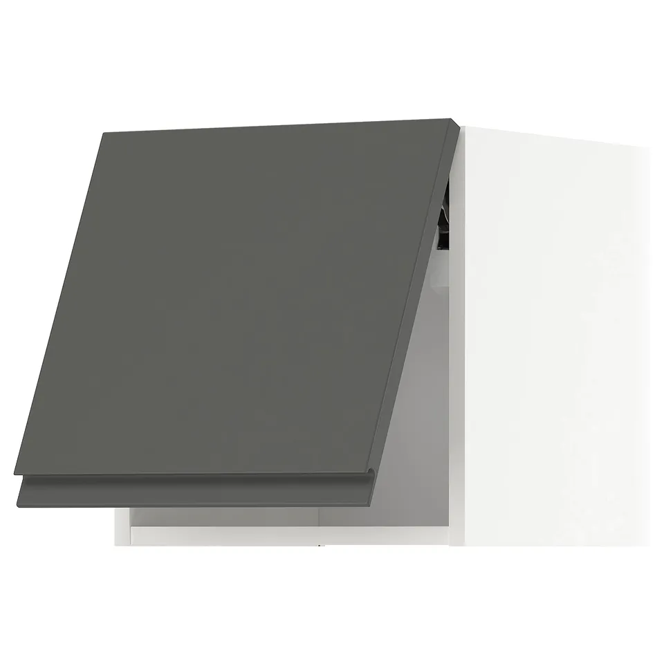 Modern dark grey kitchen cabinet with sleek, flat design from IKEAs METOD system.