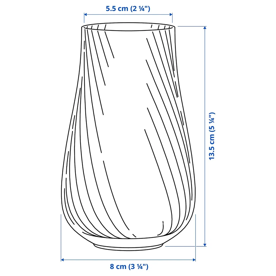 Illustration with measurements for the product: PÅSKÖTRÄD.