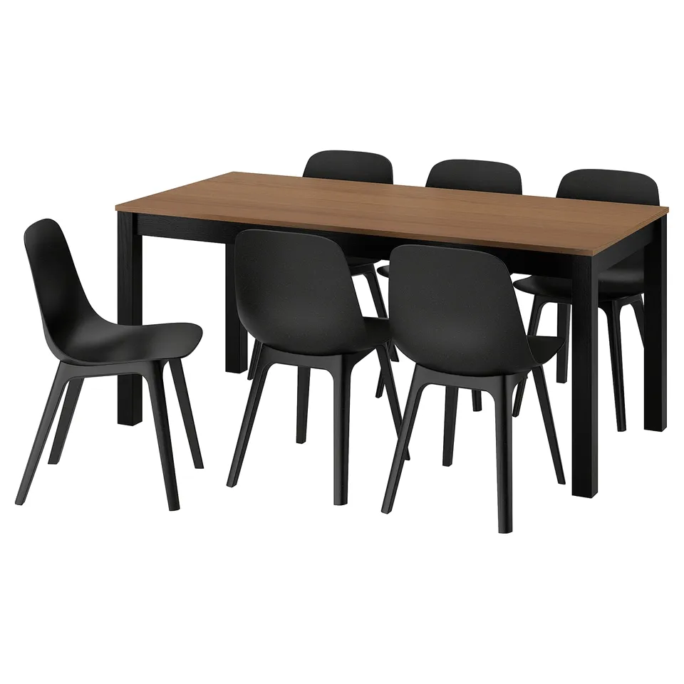 part: ÅLHULT / ODGER table and 6 chairs
