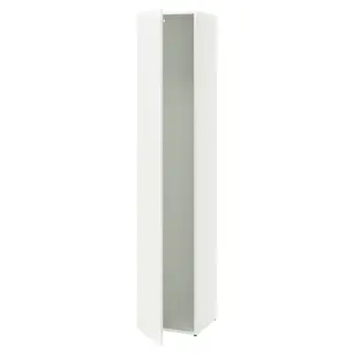 LASTARE frame with door, white, 40x42x200 cm