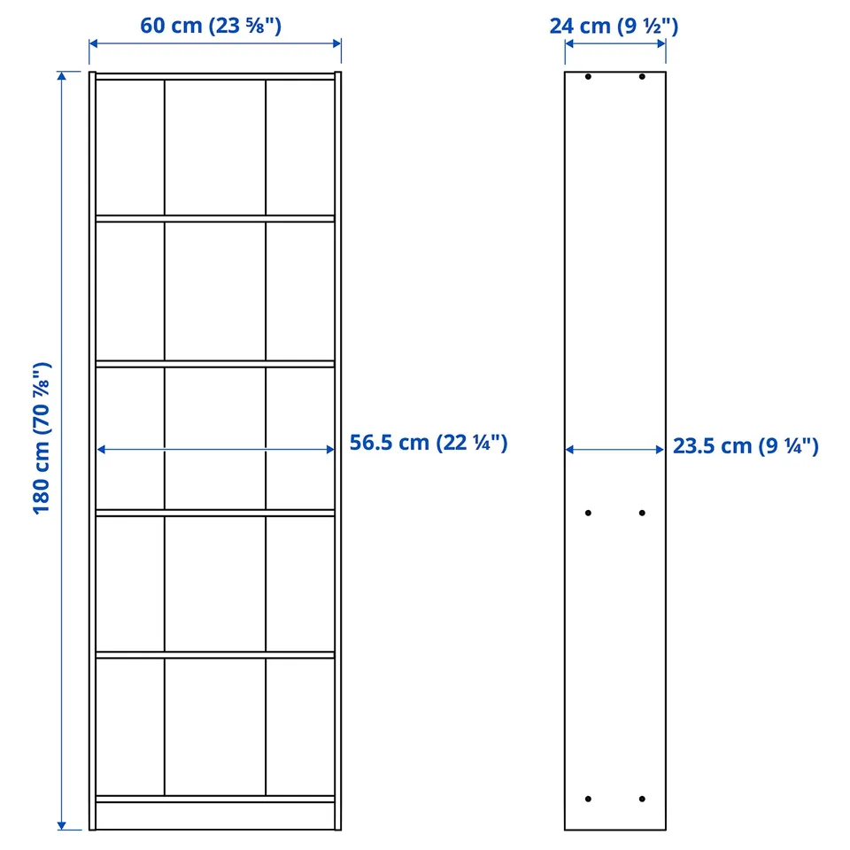 Illustration with measurements for the product: GERSBY.