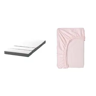 BARNDRÖM/HÄMPLING set: 3D mattress for extendable bed + fitted sheet for extendable bed