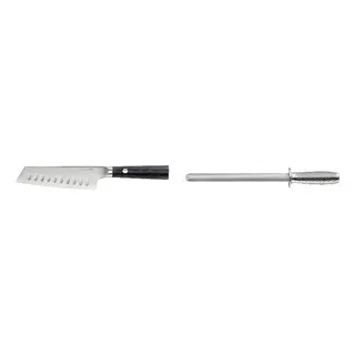 FJÄLLRÖDING/IKEA set: santoku knife + sharpening rod