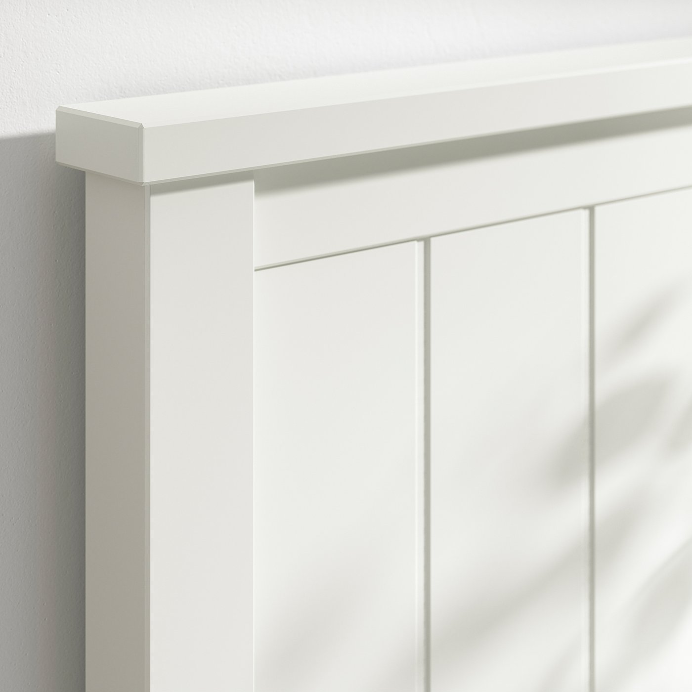 GULLABERG Bed frame, white/Lönset, 180x200 cm