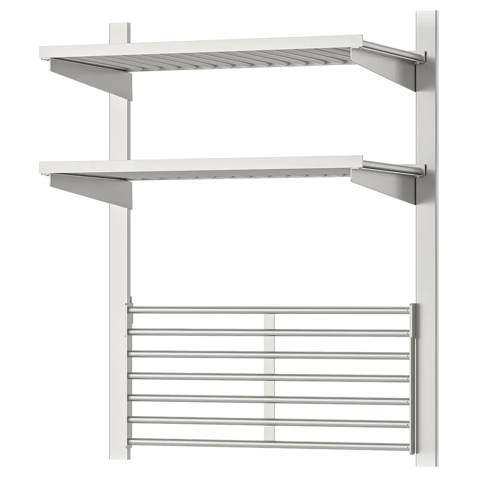 part: KUNGSFORS suspension rail with shelf/wll grid