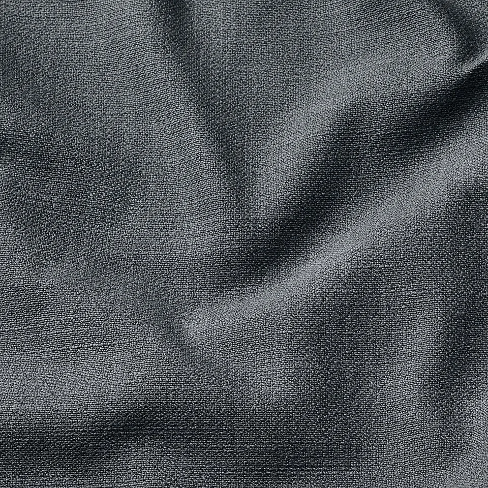 Textured fabric close-up, subtle sheen, natural linen-viscose blend.