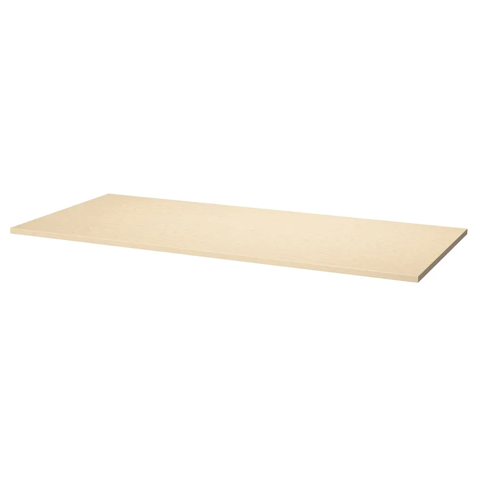 MITTZON, light wood, rectangular table top. Stain-resistant, durable surface.