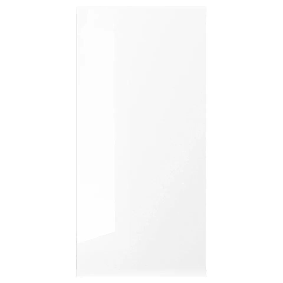 FÖRBÄTTRA Cover panel, high-gloss white, 39x81 cm