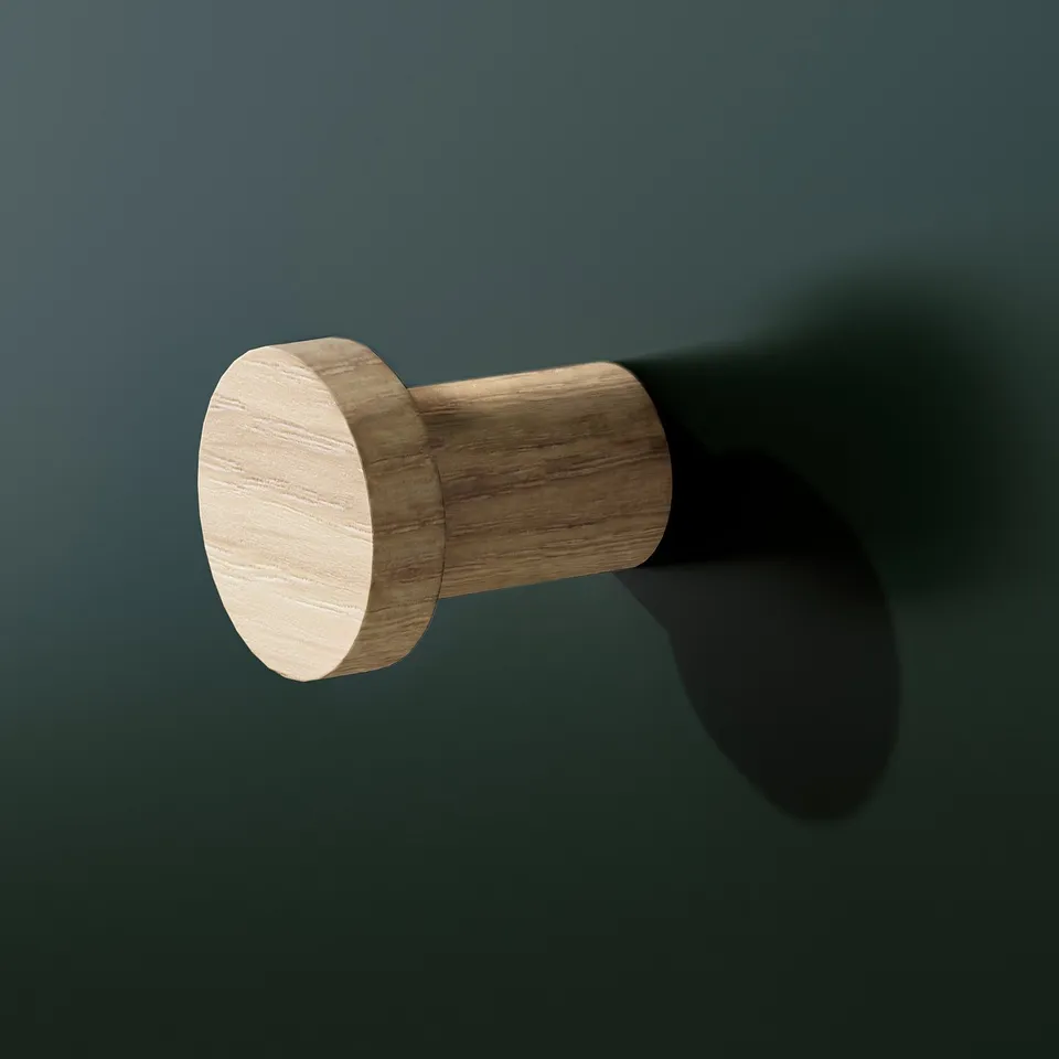HAMPHULT Knob, oak, 22 mm