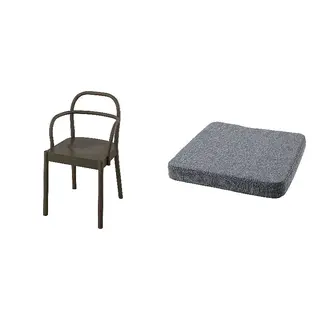 STOCKHOLM/ÅKERVINDEFLY set: chair + chair cushion