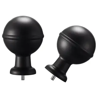 ALVARSTÅNDS finials, 1 pair, black