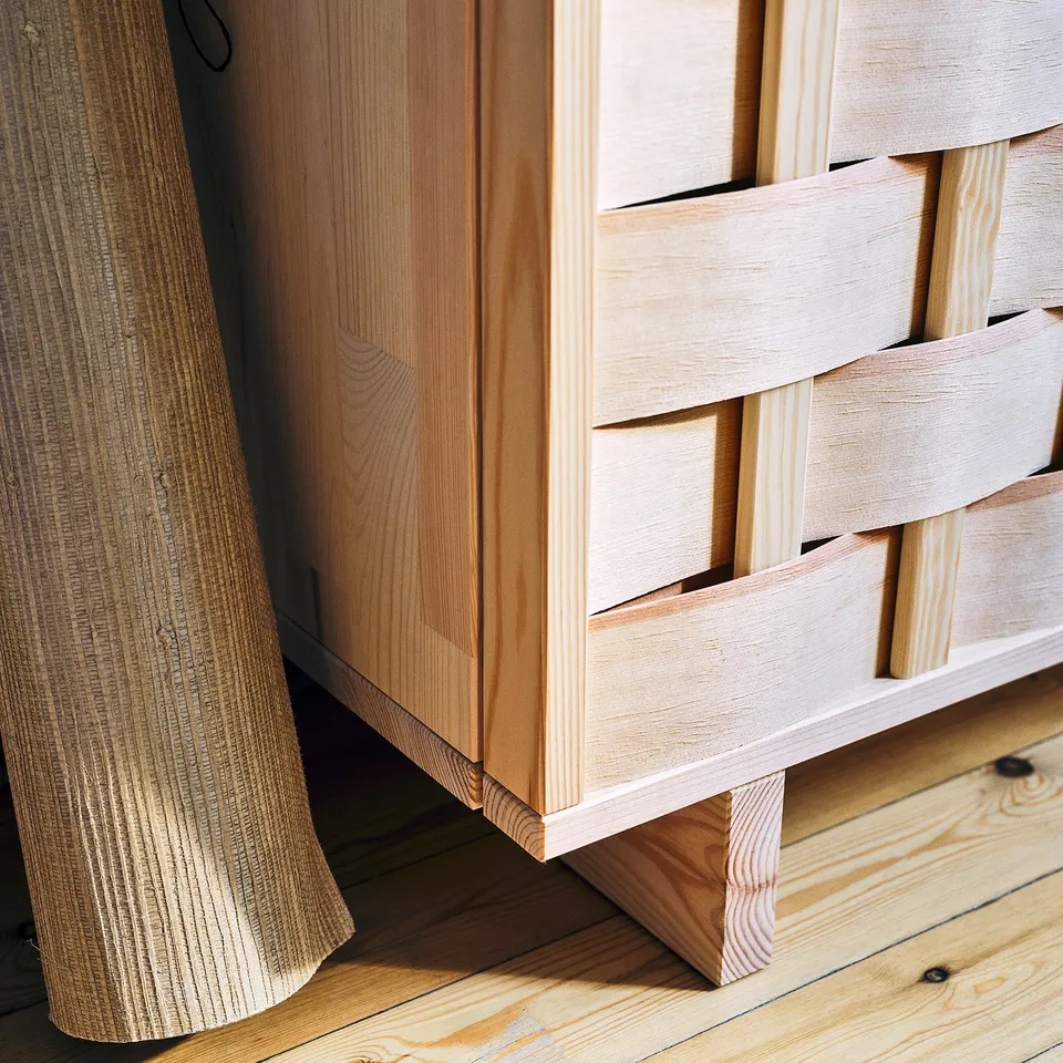 IKEA PS 2026 Cabinet, pine, 80x46x140 cm