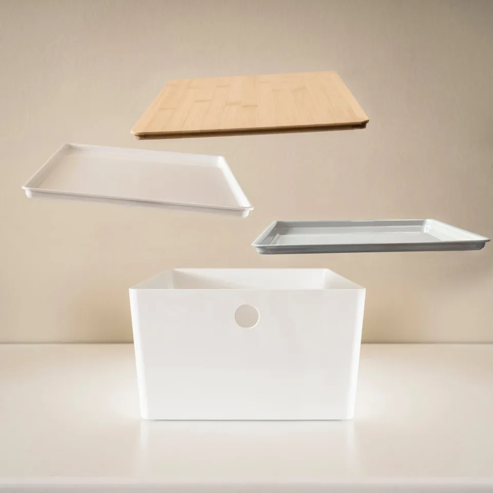 KUGGIS Box, white, 26x35x15 cm