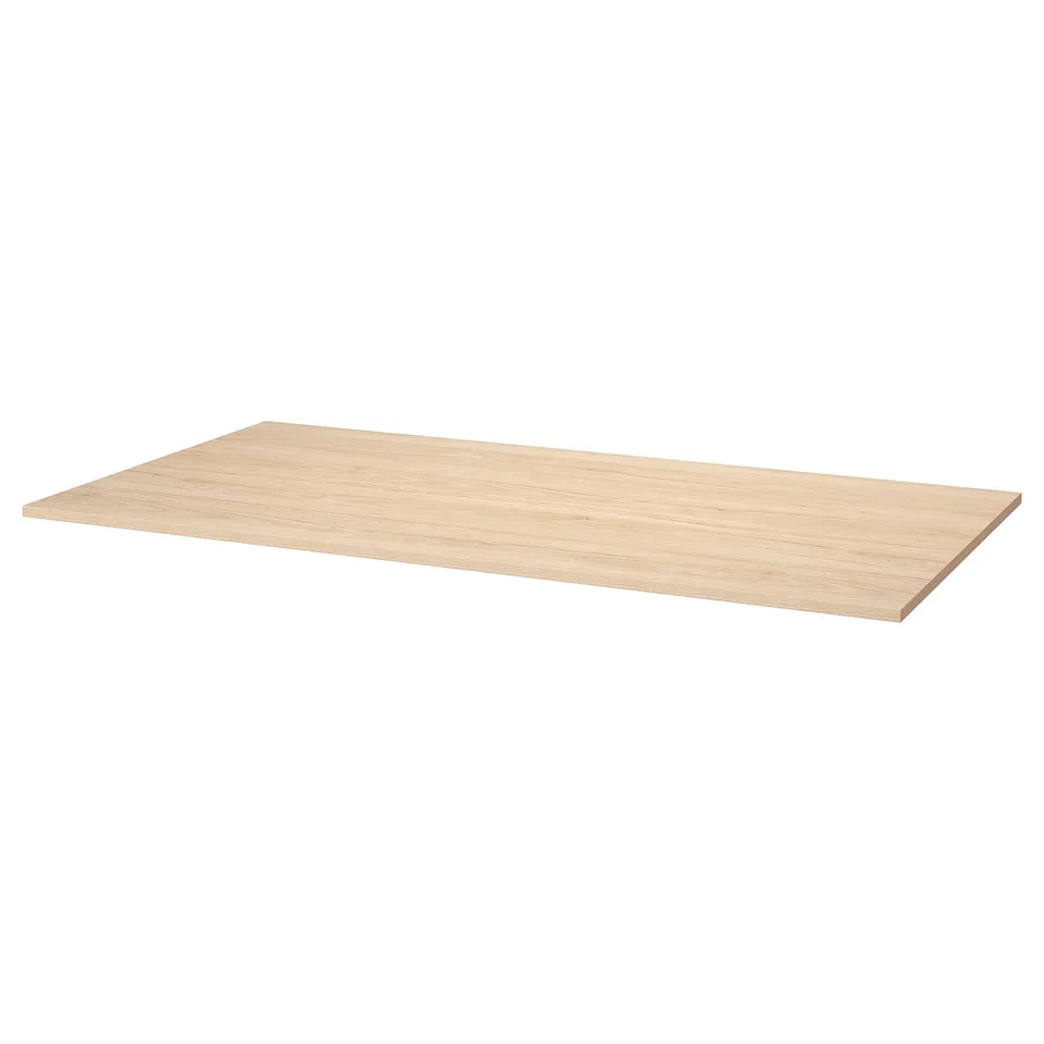 TROTTEN Table top, ash effect, 160x80 cm