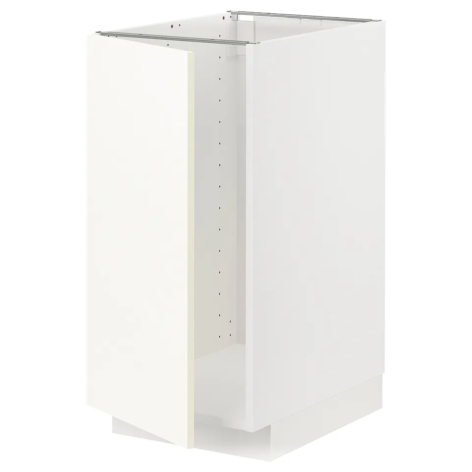 METOD white kitchen cabinet, rectangular, modern design.