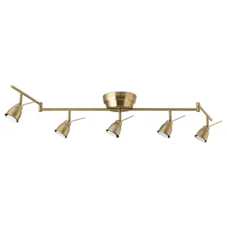 BAROMETER ceiling track, 5-spots, brass-colour, Length 131 cm