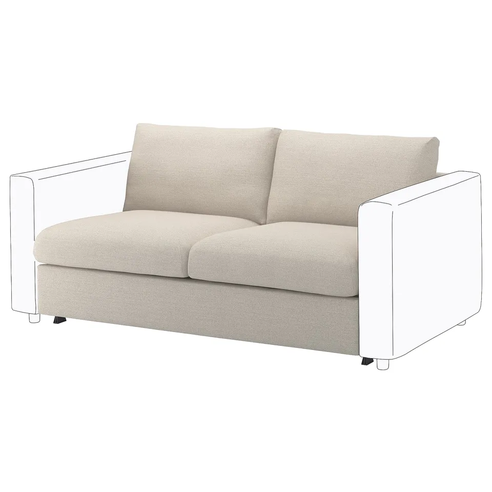 part: VIMLE cover for 2-seat sofa-bed section