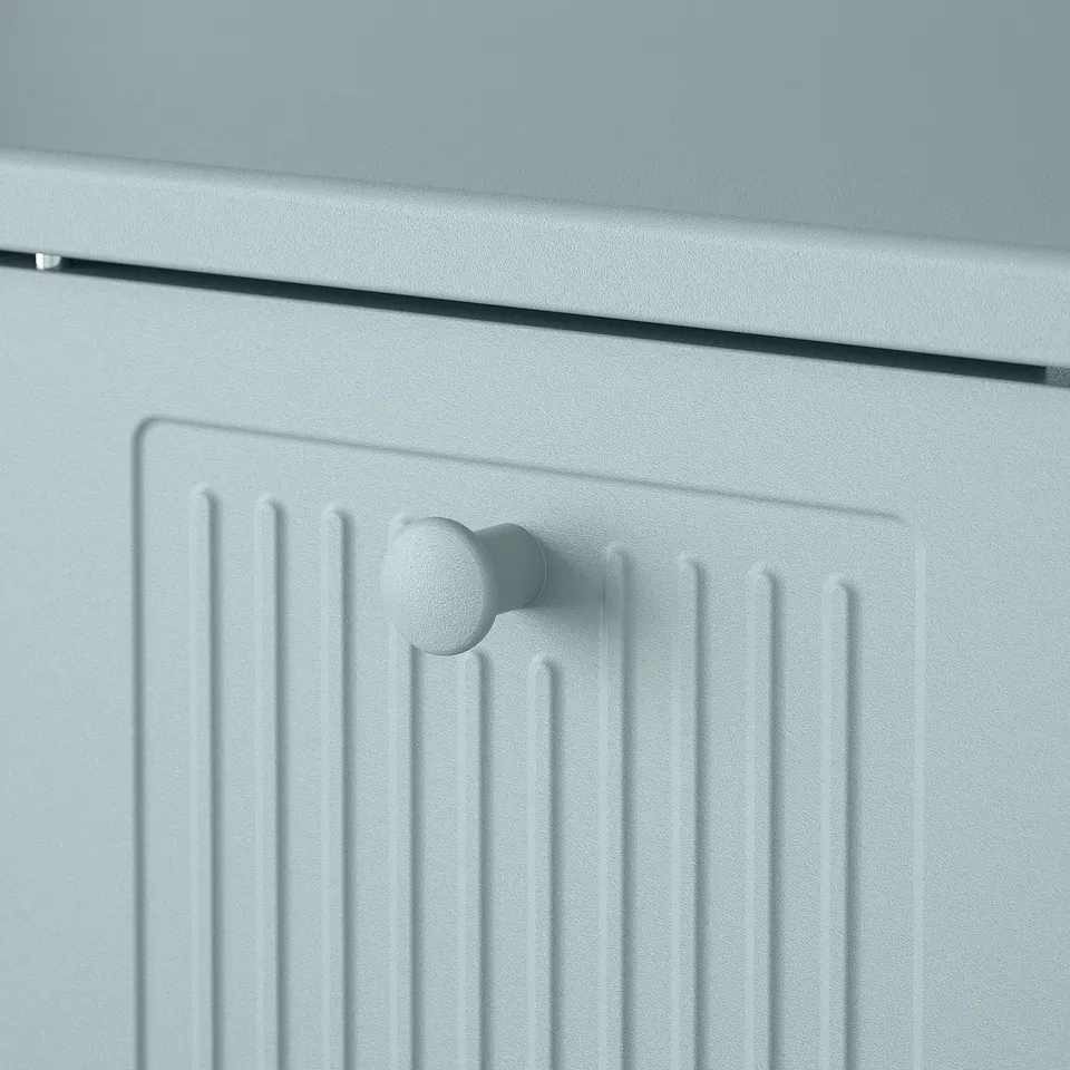 SÅGMÄSTARE Cabinet, light grey-blue, 83x36x128 cm