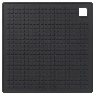 SANDVIVA pot holder, silicone/dark grey, 18x18 cm