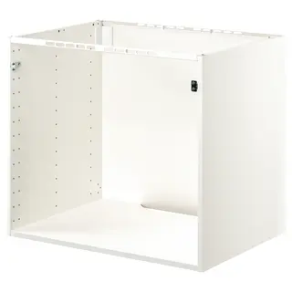 METOD base cb f built-in appliances/sink, white, Width 80.0 x Height 70.0 cm