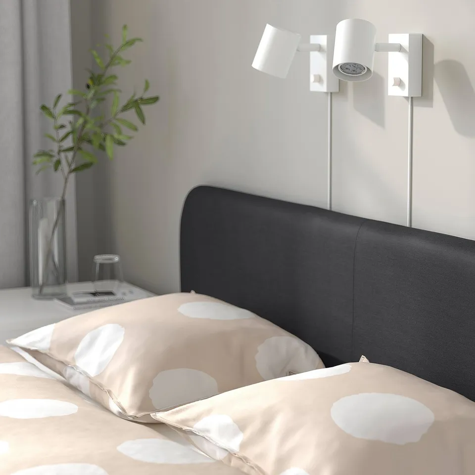 part: SLATTUM upholstered bed frame