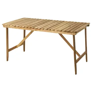 ASKHOLMEN table, outdoor, acacia, Length 143 x Width 75 x Height 73 cm