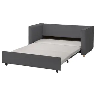 PÄRUP 2-seat sofa-bed, Vissle grey, Depth 83 x Width 166 cm