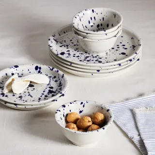 SILVERSIDA set: bowl x4 + plate x4 + side plate x2
