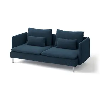 SÖDERHAMN 3-seat sofa, Kelinge dark blue, Width 198 x Depth 99 cm