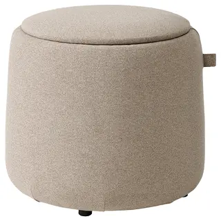 JÄRRESTAD pouffe, with storage/Tonerud dark beige, Height 42 cm