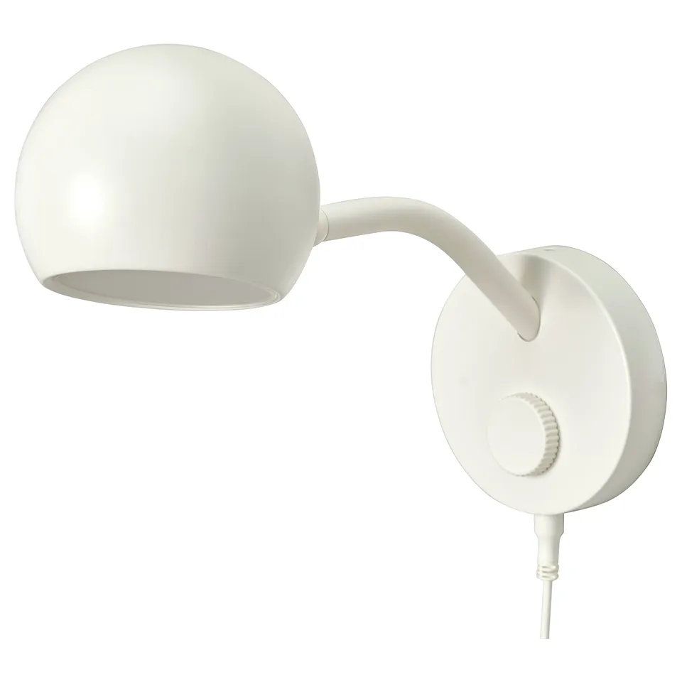 KORVSNÖRE LED wall lamp, dimmable/white