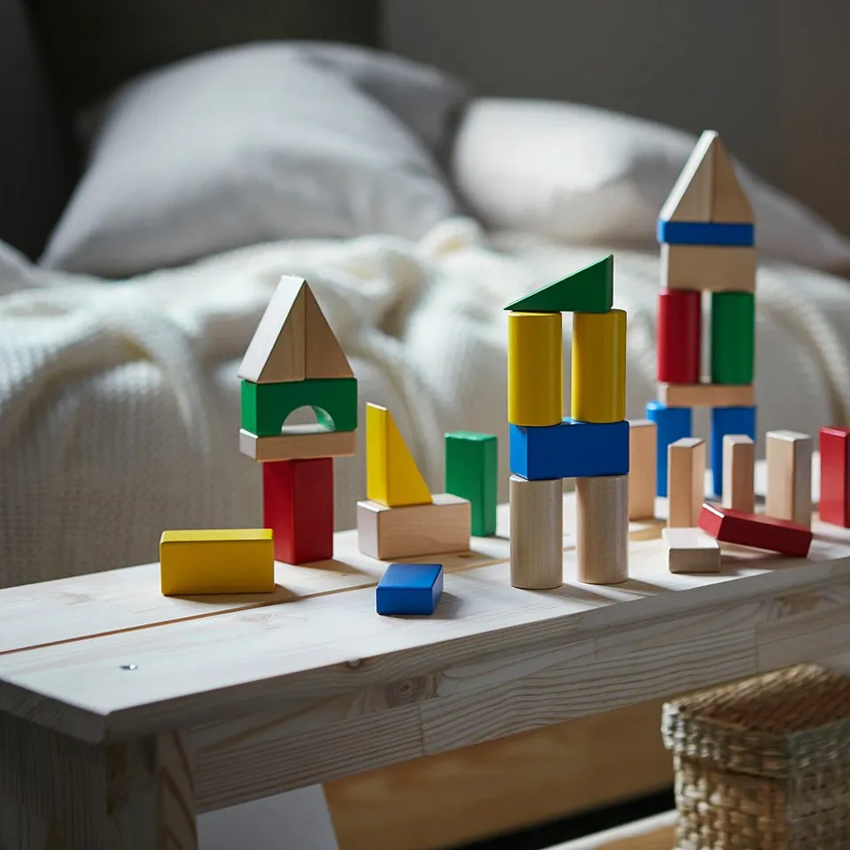 part: UNDERHÅLLA 40-piece wooden building block set