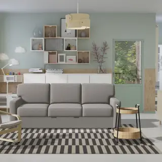 BÅRSLÖV/POÄNG set: 3-seat sofa-bed + armchair