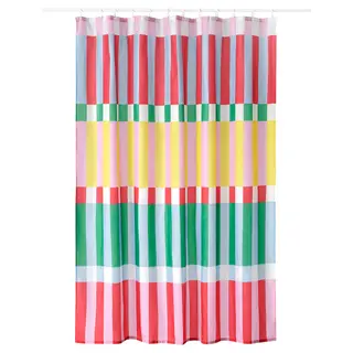BANJANTRÄD shower curtain, multicolour, 180x200 cm