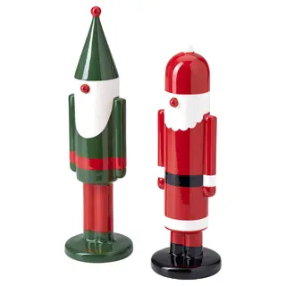VINTERFINT decoration set of 2, mixed shapes/mixed colours