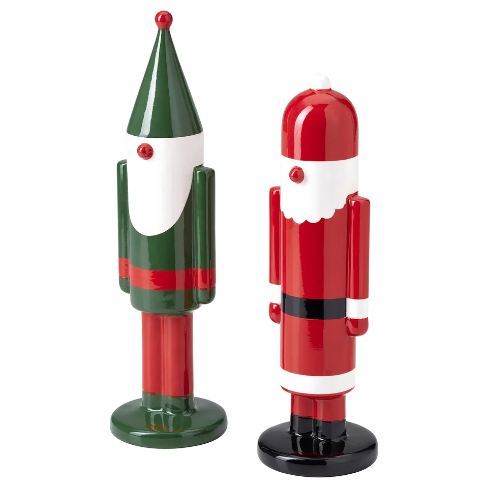 VINTERFINT Decoration set of 2, mixed shapes/mixed colours