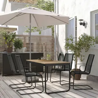 VÄSMAN set: table + chair x4