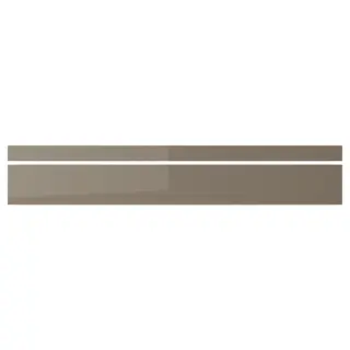 VOXTORP cover panel for lighting, high-gloss dark grey-brown, 221 cm