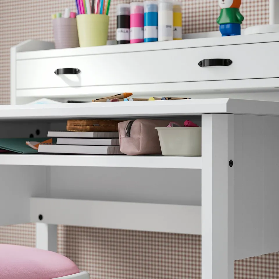 BRYTNING Desk, white, 85x53x75 cm