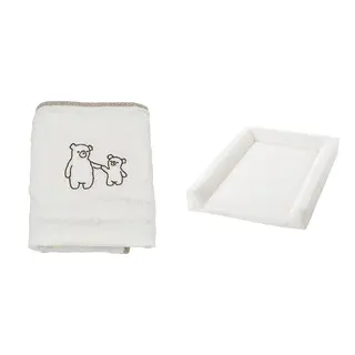 VÄDRA set: cover for babycare mat + babycare mat