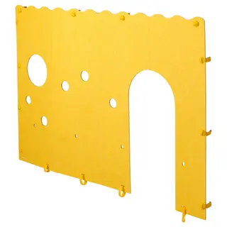 KURA bed accessory, yellow/grey, Width 168 x Depth 0.8 x Height 120 cm