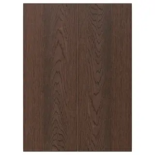 SINARP 2-p door f corner base cabinet set, brown, Width 25.5 x Height 69.7 cm
